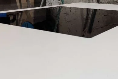 zdjęcie konglomerat biały cool white płyta zlicowana
